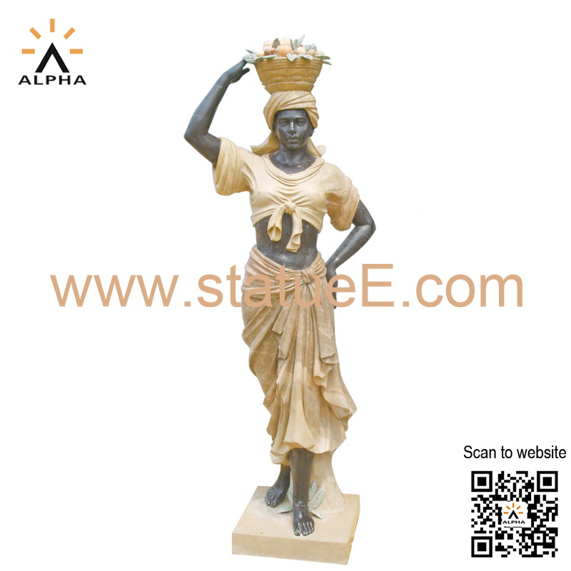 black statue